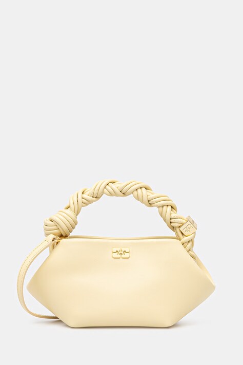 GANNI Bou Mini torebka crossbody damska skórzana żółta B2100148