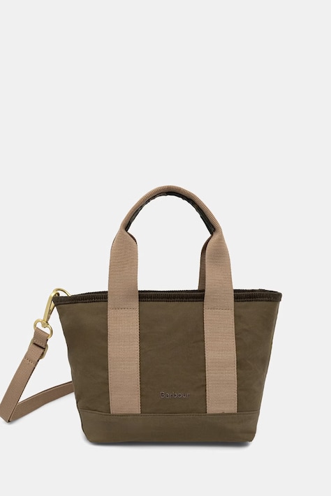 Barbour torebka crossbody damska bawełniana Mya zielona LBA0523