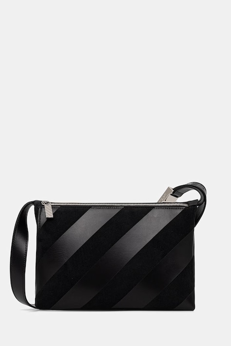 Off-White Sandbag_404 torebka crossbody damska skórzana czarna OWNN18NS26LEA001