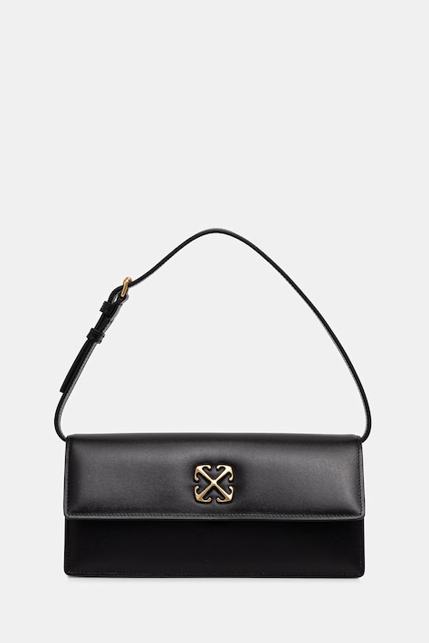 Off-White Jitney 1.0 kopertówka damska skórzana czarna OWNN172C99LEA001