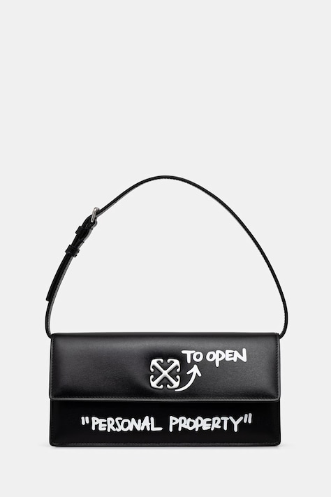 Off-White Jitney 1.0 psaníčko dámské kožené černé OWNN172C99LEA002