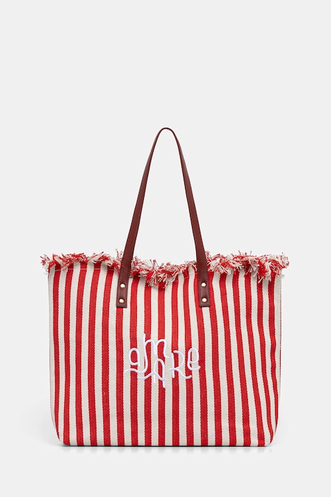 United Colors of Benetton torebka tote damska bawełniana czerwona 6O4LVY02N