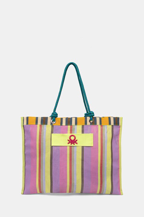 United Colors of Benetton torebka tote damska różowa 6VMJVY01Z