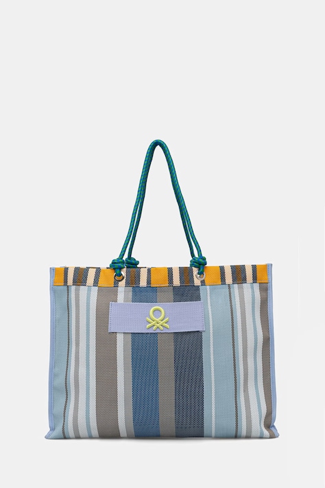 United Colors of Benetton torebka tote damska turkusowa 6VMJVY01Z
