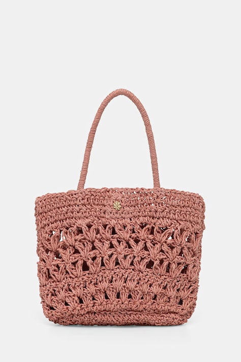Hoss Intropia torebka damska pleciona różowa 5023108