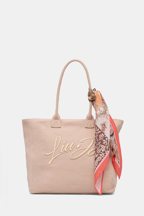 Liu Jo torba plażowa damska bawełniana różowa VA6191 T546A