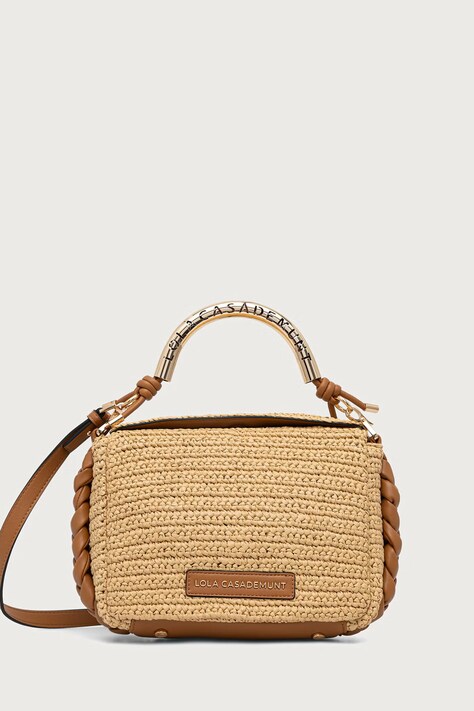 Lola Casademunt torebka crossbody damska pleciona beżowa LS2604054