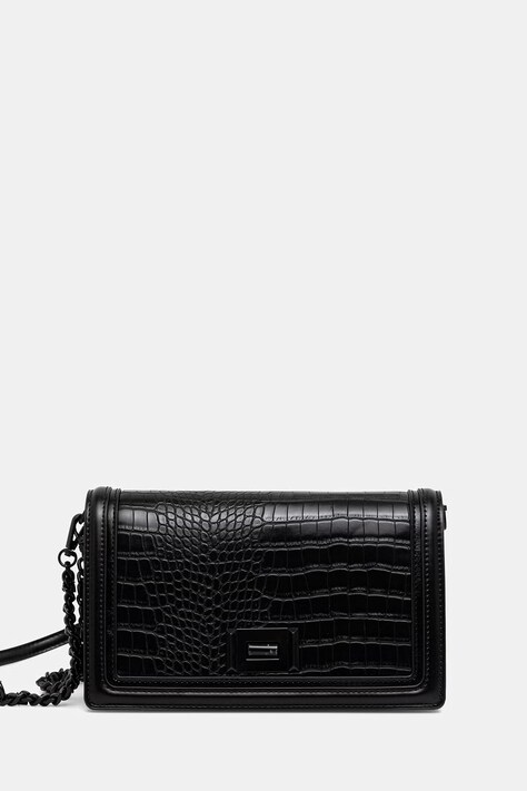 Aldo torebka crossbody damska z imitacji skóry VYVIIENNE czarna 14336906