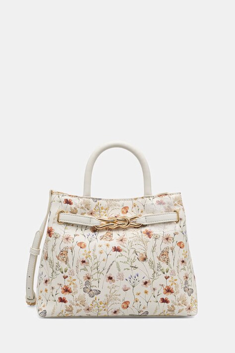 Aldo torebka crossbody damska z imitacji skóry VALMIRA beżowa 14337078