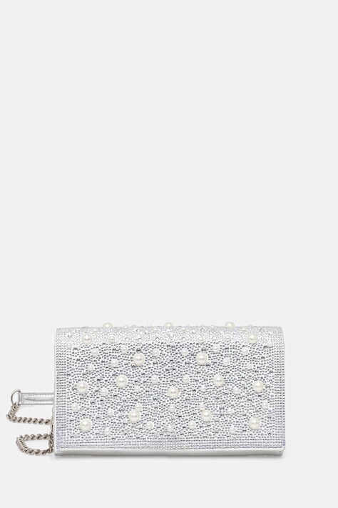 Steve Madden torebka crossbody damska Beforever srebrna SM13002319