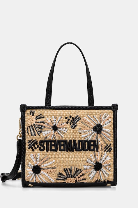 Steve Madden torebka crossbody damska pleciona Bdecor-B beżowa SM13002535