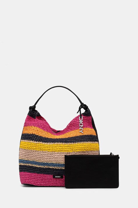 DKNY torebka shopper damska pleciona PAULA multicolor R61CYO07