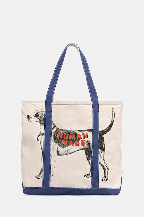 Human Made torebka tote damska bawełniana beżowa HM31GD055