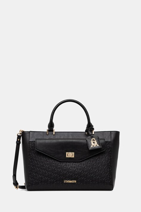 Steve Madden torebka shopper damska z imitacji skóry Bblane-6 czarna SM17000402