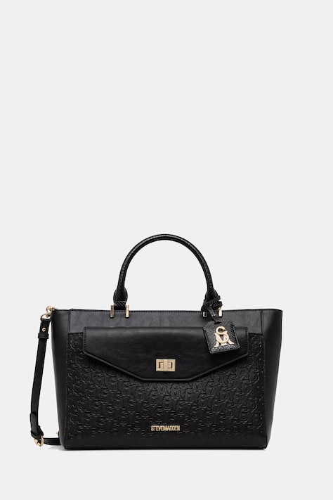 Steve Madden torebka shopper damska z imitacji skóry Bblane-6 czarna SM17000402