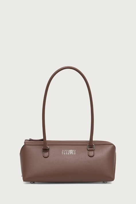 MM6 Maison Margiela Baguette kabelka dámská z imitace kůže hnědá SB6ZH0040.P9061