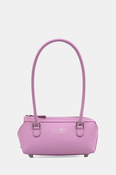 MM6 Maison Margiela torebka bagietka damska skórzana różowa SB6ZH0039.P9061