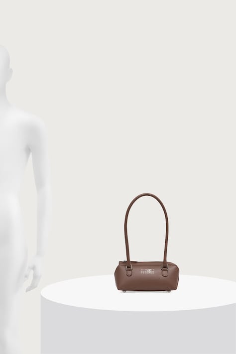 MM6 Maison Margiela Torebka bagietka damska skórzana czarna SB6ZH0039.P9061