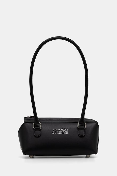 MM6 Maison Margiela torebka bagietka damska skórzana czarna SB6ZH0039.P9061