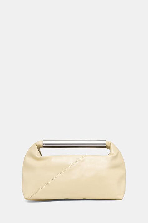 MM6 Maison Margiela torebka bagietka damska skórzana beżowa SB6WD0046.P7560