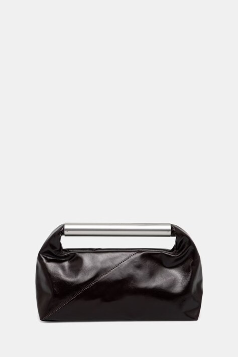 MM6 Maison Margiela torebka bagietka damska skórzana brązowa SB6WD0046.P7560