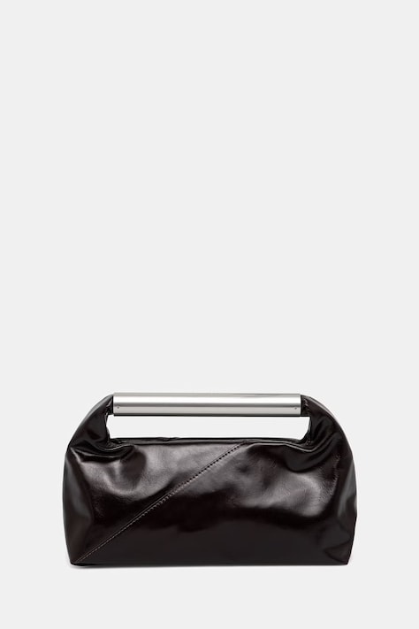 MM6 Maison Margiela torebka bagietka damska skórzana brązowa SB6WD0046.P7560