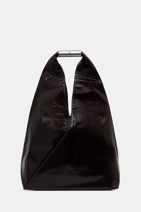 MM6 Maison Margiela torebka tote damska skórzana brązowa SB6WD0043.P7560