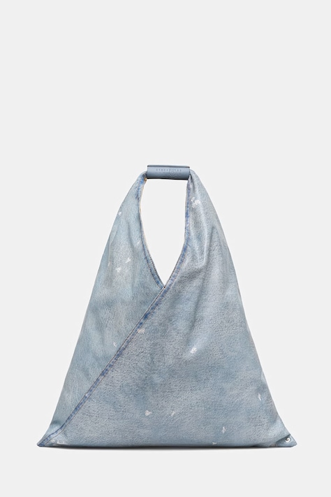 MM6 Maison Margiela torebka tote damska z imitacji skóry niebieska S54WD0039.P9060