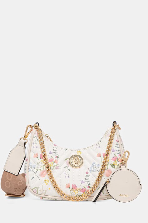 Aldo torebka crossbody damska z imitacji skóry DIAMONDYY beżowa 14344573