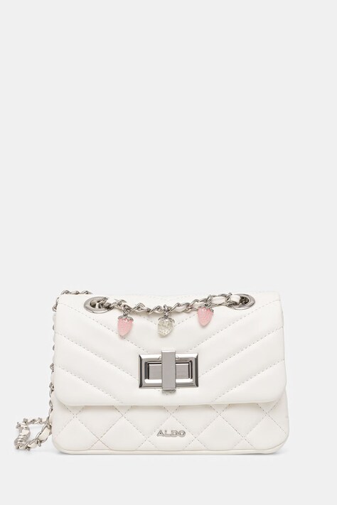 Aldo torebka crossbody damska z imitacji skóry ALNILAM biała 14333293