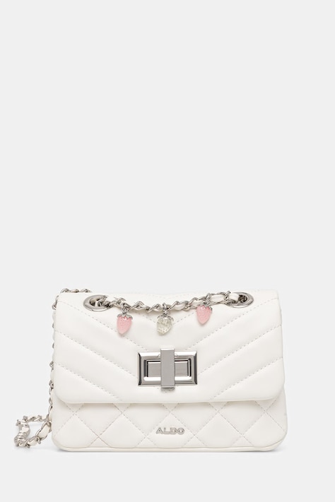 Aldo torebka crossbody damska z imitacji skóry ALNILAM biała 14333293
