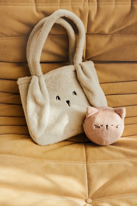 Liewood torebka dziecięca Lexi Plush Rabbit Totebag kolor beżowy LW20810
