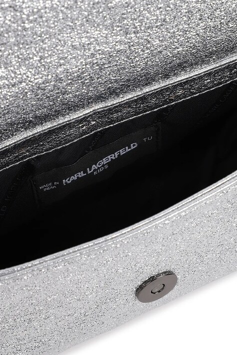 Karl Lagerfeld torebka dziecięca kolor srebrny Z31218