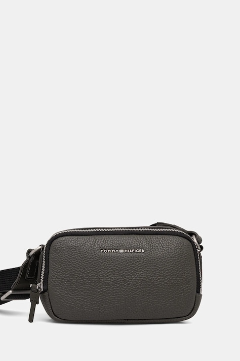 Tommy Hilfiger pochette in pelle colore verde AM0AM14022