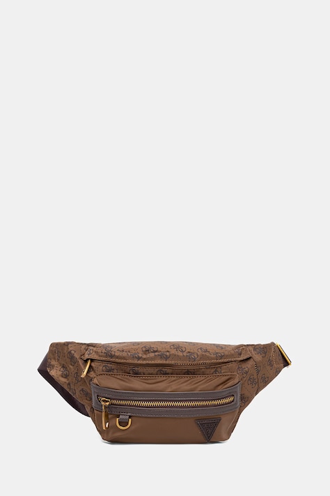 Τσάντα φάκελος Guess BERLIN χρώμα: καφέ, HMBENP P6156