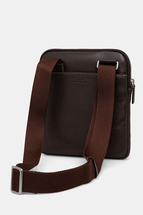 Guess saszetka skórzana FIRENZE kolor brązowy HMFITC P5123