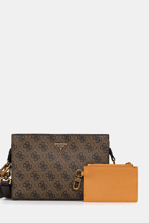 Σακίδιο Guess MILANO χρώμα: καφέ, HMMILO P6157