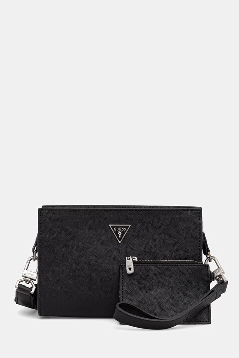 Guess saszetka MILANO kolor czarny HMMISA P6157