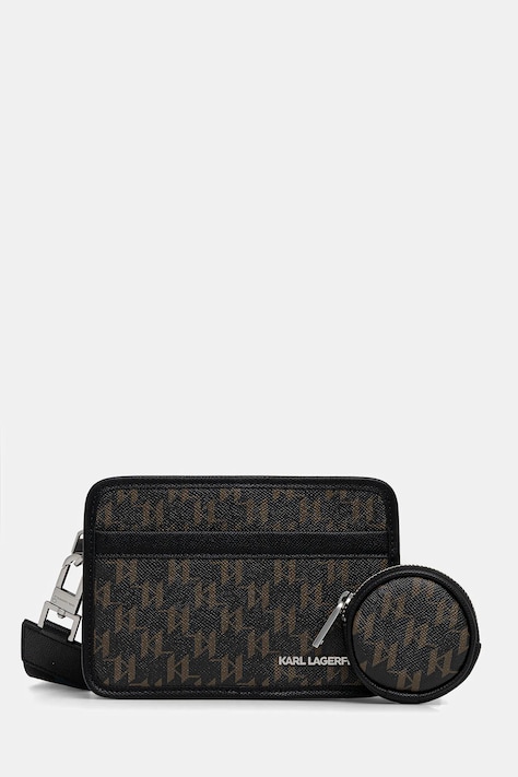 Чанта през рамо Karl Lagerfeld K/MONOGRAM в кафяво B1M30223