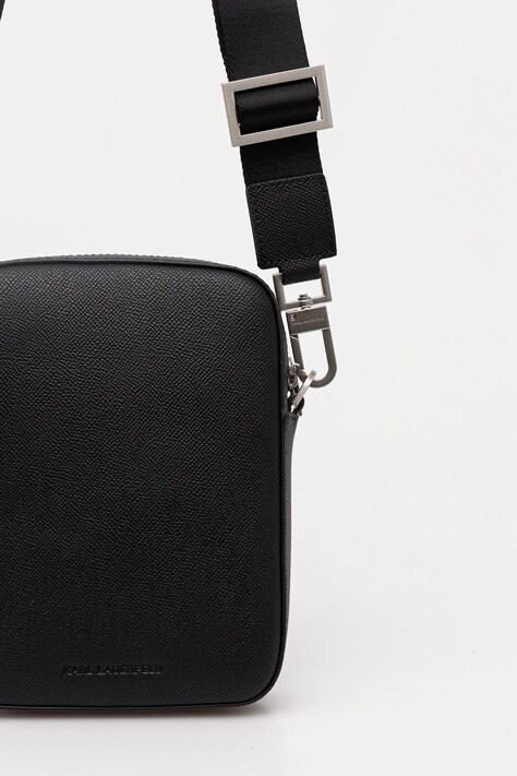 Шкіряна сумка Karl Lagerfeld K/MONOGRAM — SS26-TOM03T, чорний — фото 4