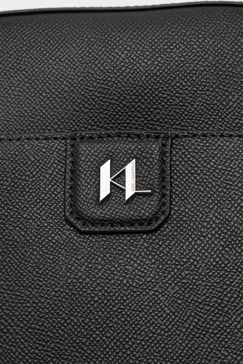 Шкіряна сумка Karl Lagerfeld K/MONOGRAM — SS26-TOM03T, чорний — фото 5