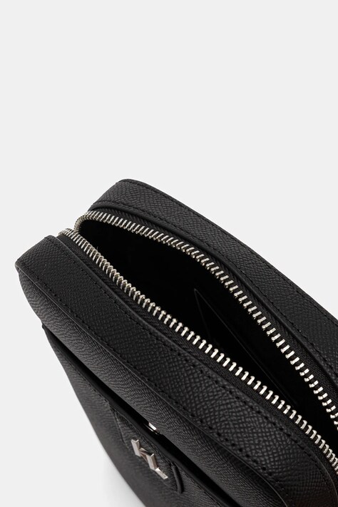 Шкіряна сумка Karl Lagerfeld K/MONOGRAM — SS26-TOM03T, чорний — фото 6