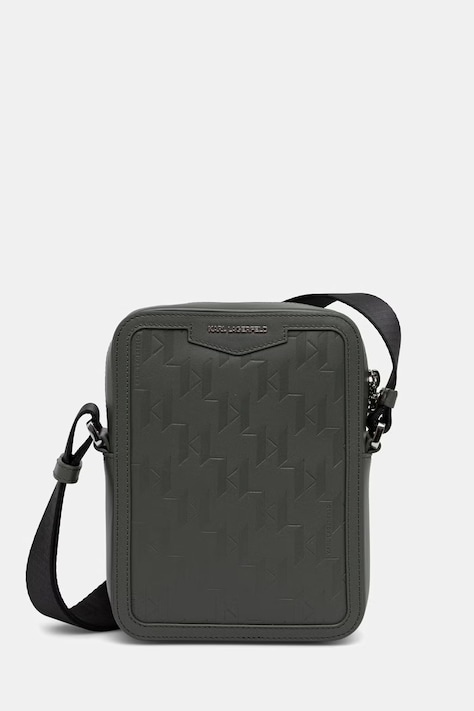 Karl Lagerfeld saszetka męska skórzana K/LOOM zielona B1M30210