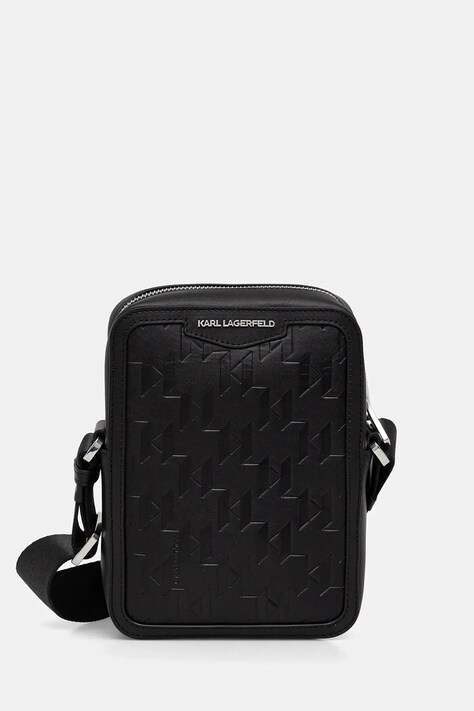 Karl Lagerfeld saszetka skórzana K/LOOM kolor czarny B1M30210