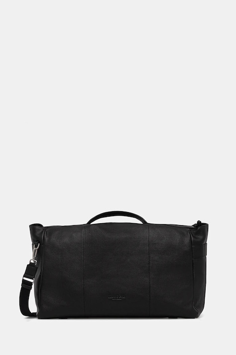 Marc O'Polo torba skórzana kolor czarny 5000009079