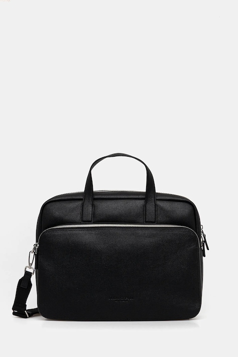 Marc O'Polo torba na laptopa skórzana kolor czarny 5000009083