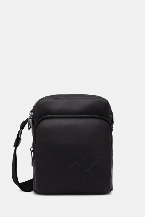 Calvin Klein mala torba preko ramena za muškarce od imitacije kože crna LV04D3368G
