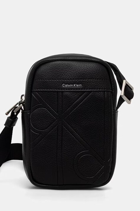 Calvin Klein vrecko dámske z imitácie kože čierne LV04D3371G