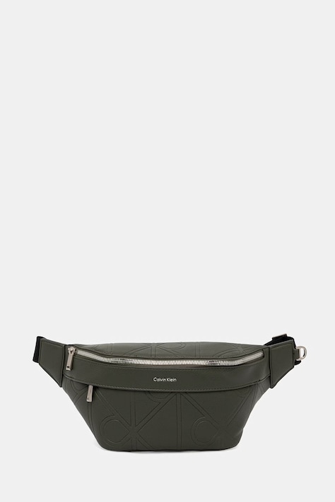 Calvin Klein torba oko struka za muškarce od imitacije kože zelena LV04D3332G