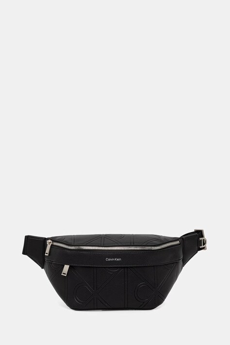 Calvin Klein torba oko struka za muškarce od imitacije kože crna LV04D3332G
